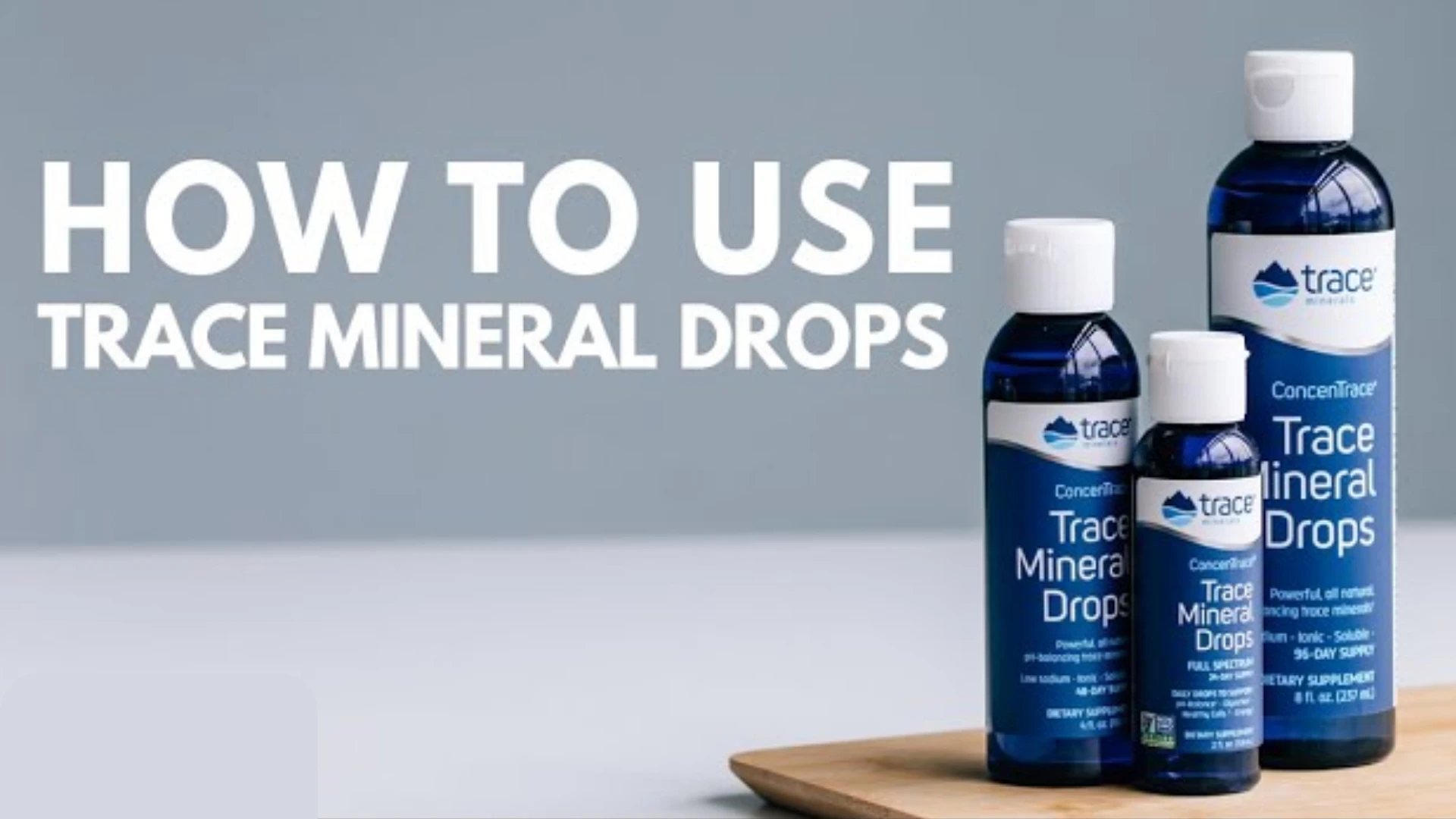 How to Use Trace Mineral Drops