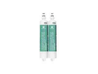 GE RPWFE Refrigerator Water Filter, White Green, Pack of 2