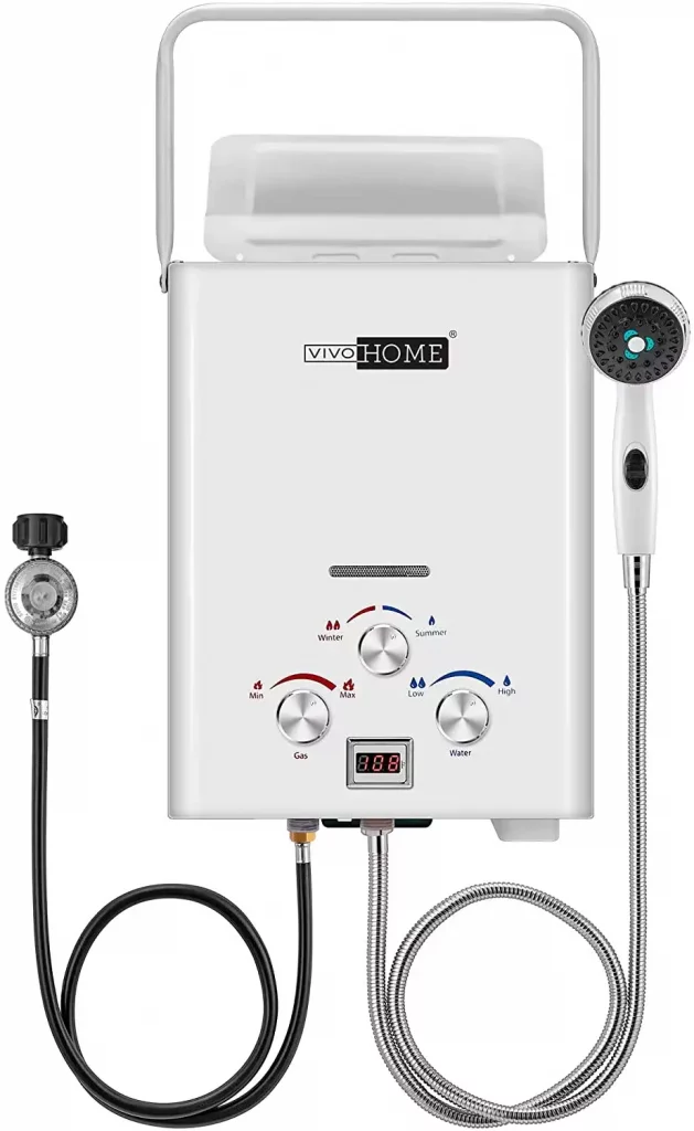 VIVOHOME Outdoor Portable Propane Gas Tankless Water Heater