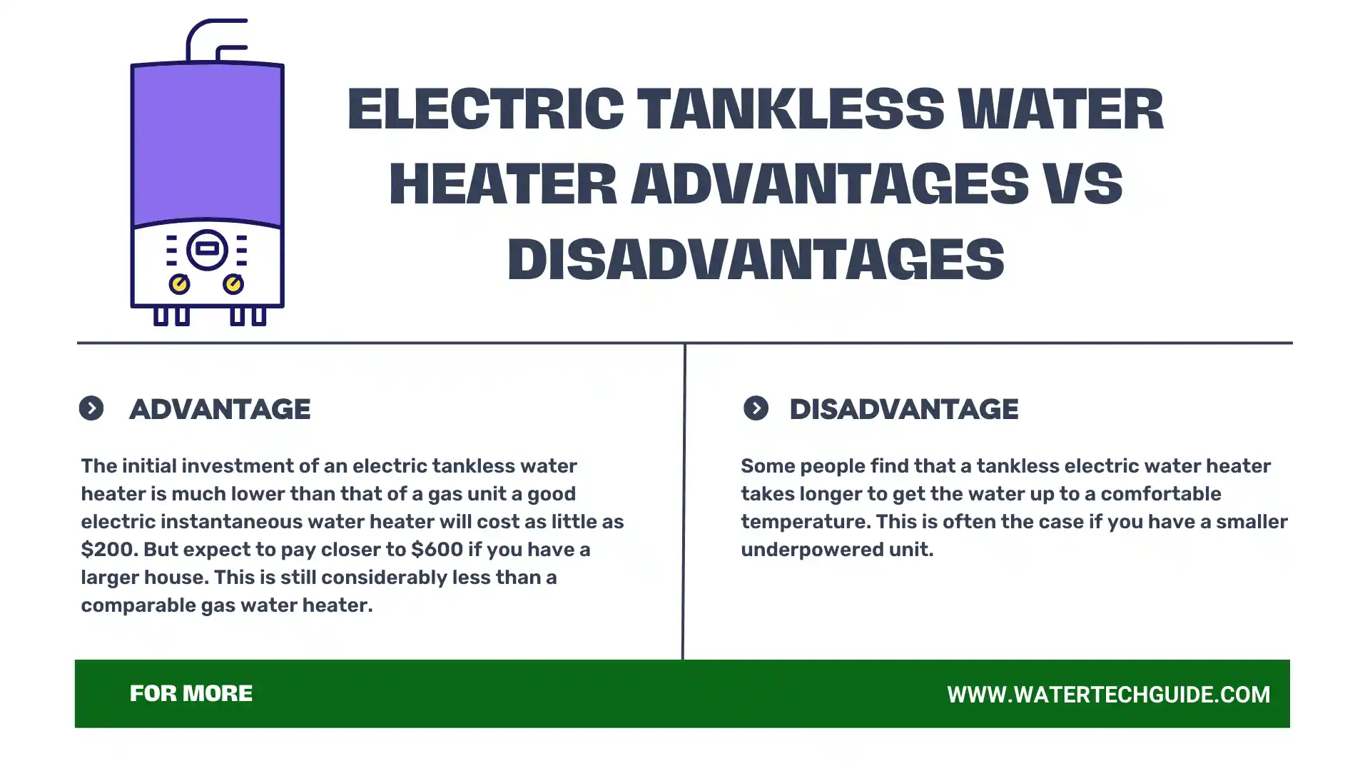 Electric Tankless Water Heater Advantages Vs Disadvantages