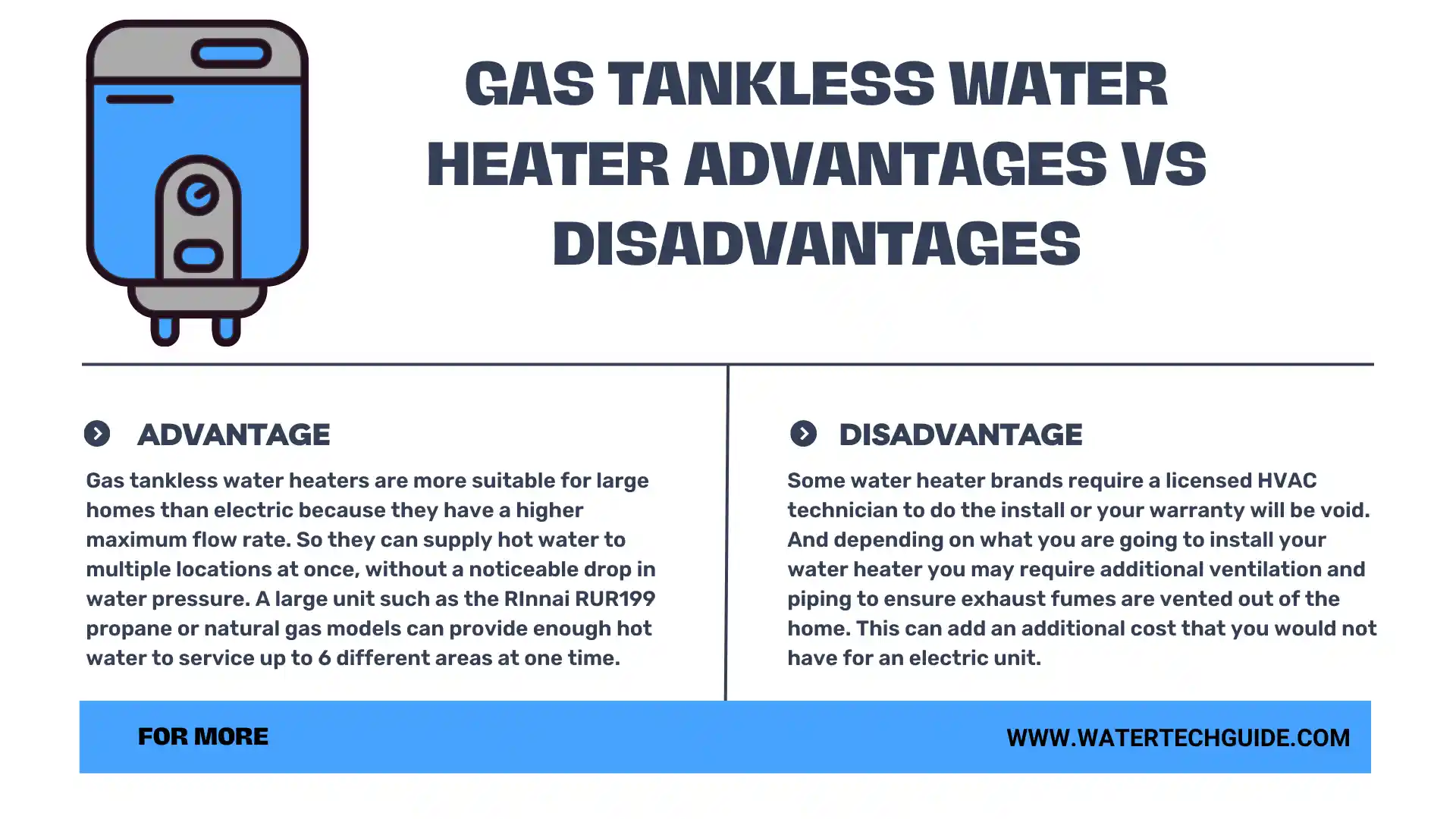 Gas Tankless Water Heater Advantages vs Disadvantages