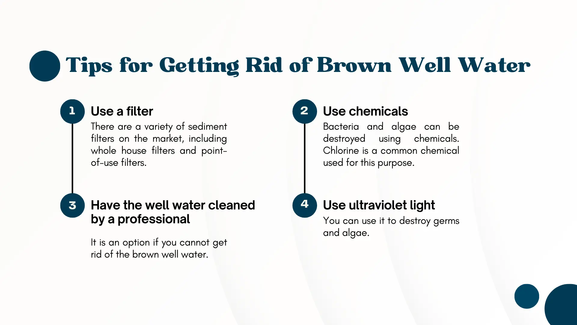 Tips for Getting Rid of Brown Well Water