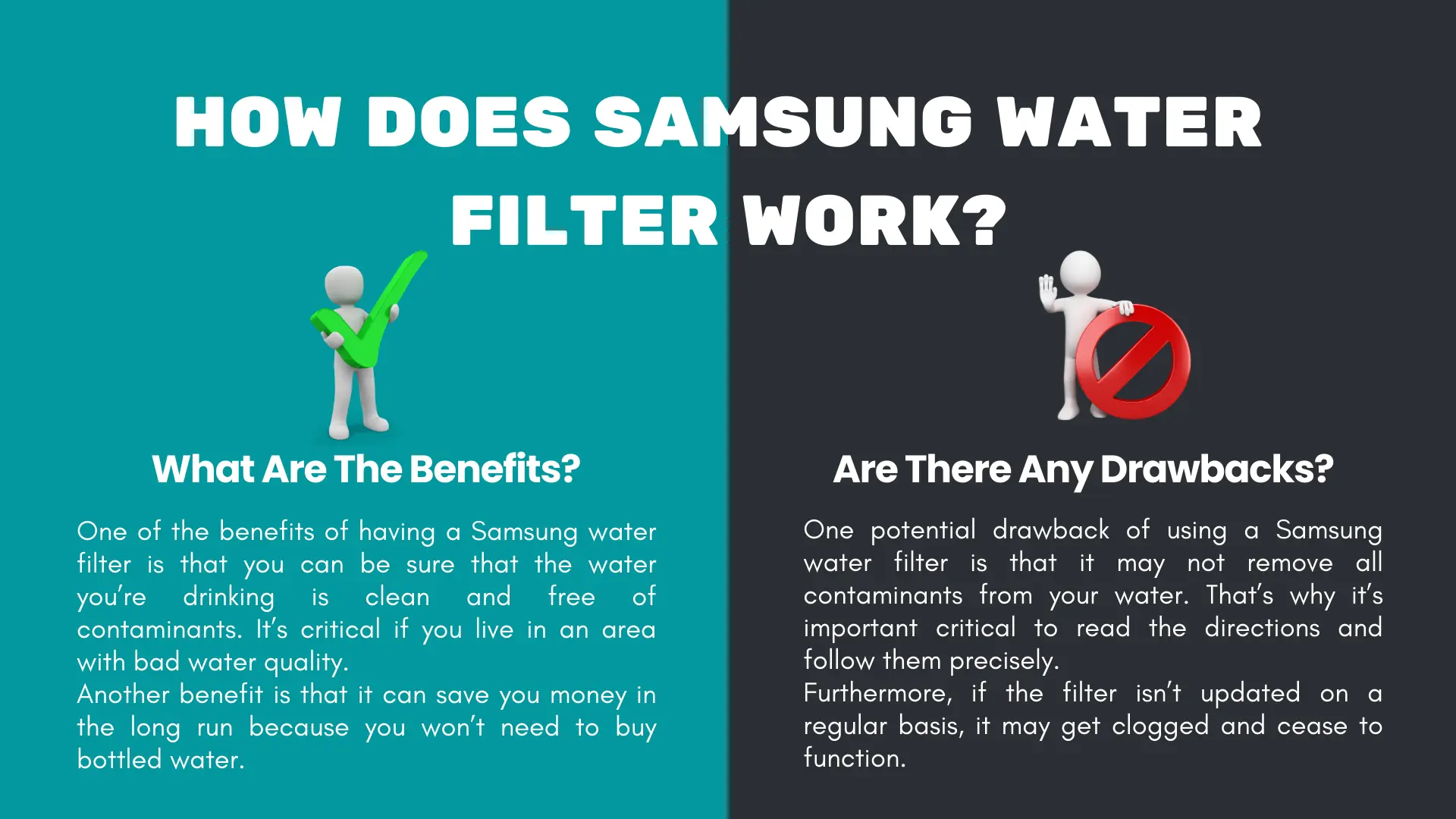 How Does Samsung Water Filter Work